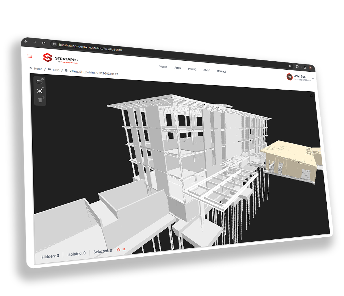 IFC-3D Browser screenshot